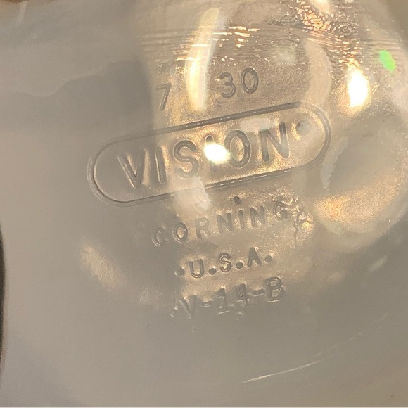 Vintage Pyrex Vision Corning Ware Glassware Pan Grab Heat-N-Eat Amber Set + Lids - Picture 8 of 14